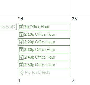 Appointment Times 
